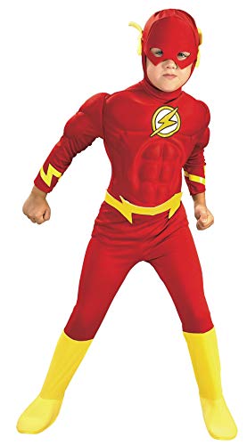 Rubie”s, disfraz oficial de Flash con músculos en el pecho, tamaño mediano.