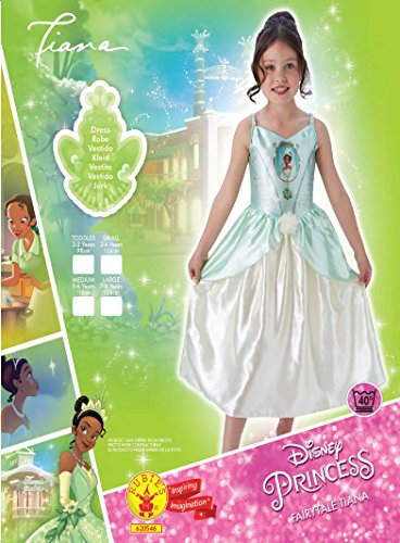 Rubies - Disfraz oficial de Tiana para niñas, diseño de princesas de Disney