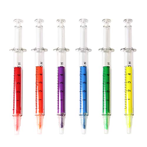 Ruikey 6pcs Highlighter de la novedad para el regalo de los trucos del juego de Halloween de los trajes del doctor de la enfermera