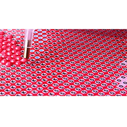 Ruikey Lindo gatito pintura del diamante Pintura de Diamante de 5D, Viene con Taladro Completo, Lona Punto de Cruz 20 * 20cm