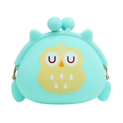 Ruikey Monedero Búho Monederos Mujer Animales Monederos Silicona Kawaii Monederos Silicona Niña Monederos De Mujer Pequeños para Moneda Efectivo Tarjeta Llaves