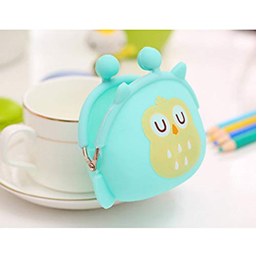 Ruikey Monedero Búho Monederos Mujer Animales Monederos Silicona Kawaii Monederos Silicona Niña Monederos De Mujer Pequeños para Moneda Efectivo Tarjeta Llaves