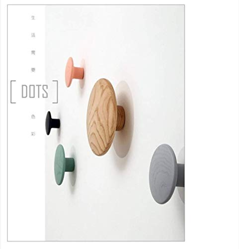 RVTYR Ganchos de la Manera 1PCS Bolsa Moderna del Estante Adorno de Madera Dormitorio Ropa Diamante Pintura Percha de Madera Multiuso Adhesivo de Ganchos for la decoración casera Gancho Pared