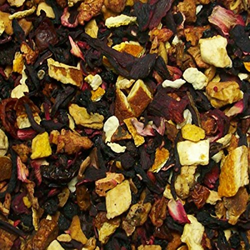 SABOREATE Y CAFE THE FLAVOUR SHOP Infusión Natural a Granel de Frutas Fresas con Nata 100 grs.