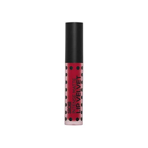Sacha - Barra de labios líquida mate, para todo el día, colores intensos a prueba de transferencia, disponible en 12 tonos