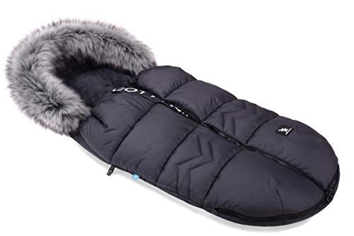 Saco de invierno dormir térmico para carrito silla de bebé universal abrigo polar Cottonmoose Moose North (NORTH MOOSE 873 GRAPHIT)