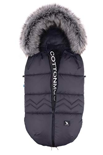 Saco de invierno dormir térmico para carrito silla de bebé universal abrigo polar Cottonmoose Moose North (NORTH MOOSE 873 GRAPHIT)