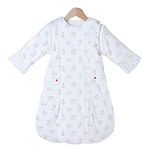 Sacos de dormir Infantil saco de dormir de una sola pieza saco de dormir de algodón, bebé Tipo de dobladillo de la falda, edredón patada a prueba, adecuada for el algodón manta de bebé en primavera, o