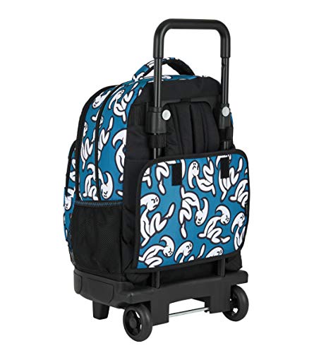 Safta Mochila Safta Escolar con Carro Incluido y Espalada Acolchada de El Niño, Street Wave