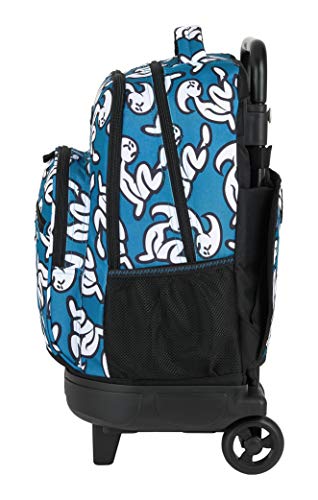 Safta Mochila Safta Escolar con Carro Incluido y Espalada Acolchada de El Niño, Street Wave