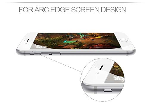 SAGPAD [2 Piezas] Cristal Templado para iPhone 7/8, Cubierta Completa Vidrio Templado 9H Protector Pantalla Premium, Anti-Huella Digital, Anti-Burbujas par 8/7 (Blanco)