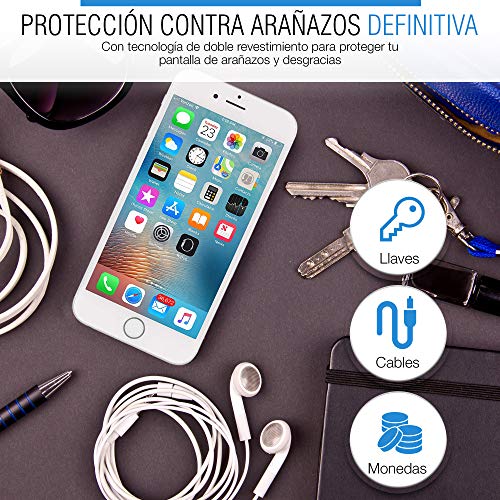 SAGPAD [2 Piezas] Cristal Templado para iPhone 7/8, Cubierta Completa Vidrio Templado 9H Protector Pantalla Premium, Anti-Huella Digital, Anti-Burbujas par 8/7 (Blanco)