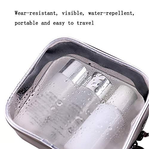 SAJHFWQ PVC Transparente a Prueba de Agua Señoras Bolsa de cosméticos Conjunto, de Gran Capacidad portátil de Viaje multifunción Lavado Bolsa de Almacenamiento