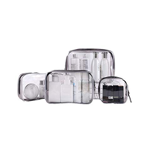 SAJHFWQ PVC Transparente a Prueba de Agua Señoras Bolsa de cosméticos Conjunto, de Gran Capacidad portátil de Viaje multifunción Lavado Bolsa de Almacenamiento