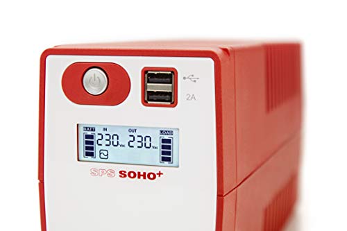 Salicru SPS 500 Soho+ – Sistema de Alimentación Ininterrumpida (SAI/UPS) de 500 VA Line-Interactive y con Doble Cargador USB