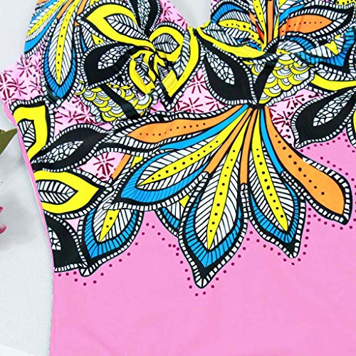Sallydream Bikinis Mujer Desigual,Traje de baño Bebe 18 Meses bañador Mujer natación DS Rosa L