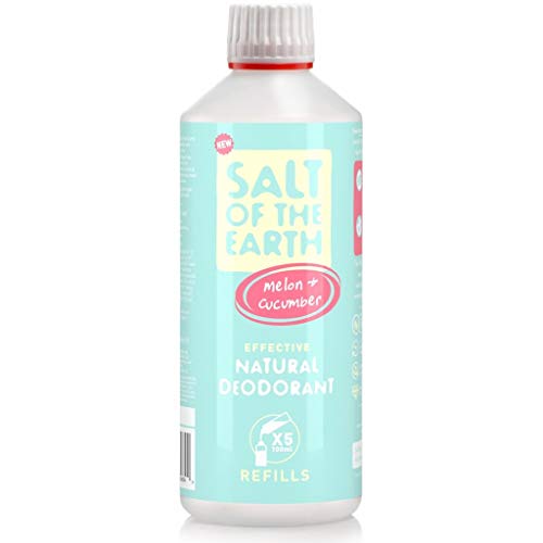 Salt of the Earth - Recambio para desodorante natural de melón y pepino (500 ml)