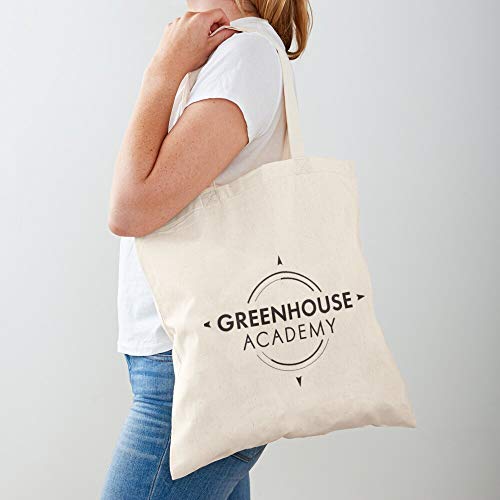 Saltandlaceintimates Private Greenhouse Hayley Logo Alex School Academy Woods Tote Cotton Very Bag | Bolsas de supermercado de lona Bolsas de mano con asas Bolsas de algodón duraderas