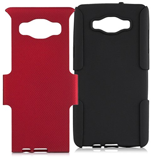 Samsung Galaxy A5 (modelo 2015) | iCues 2 Caso Air Rojo Parte | Caso duro al Air libre grueso a prueba de golpes militares Lifeproof hombres, niños piel protectora de protección [protector de pantalla, incluyendo] Cubierta Cubierta Funda Carcasa Bolsa Cov