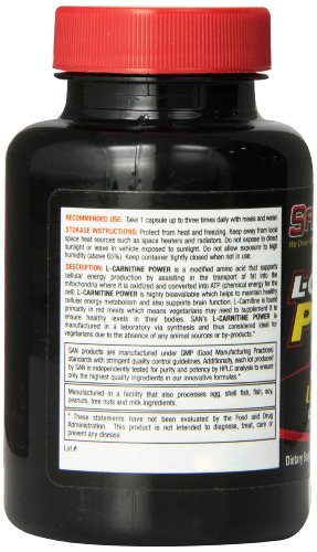 San L-Carnitine Power Capsules (60) 60 unidades 60 g