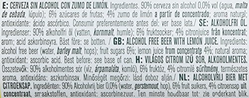 San Miguel Cerveza Limon - Paquete de 24 x 330 ml - Total: 7920 ml
