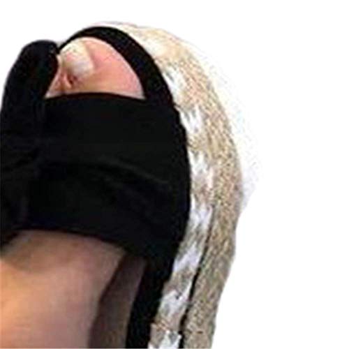 Sandalias De Lazo Trenzado Antideslizante, Zapatillas De Cuña De Estilo Europeo De Talla Grande, Zapatillas De Exterior Se Pueden Usar En Verano