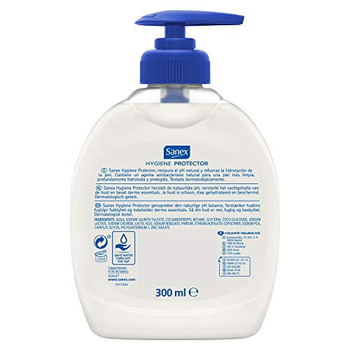 Sanex - Jabón líquido hygiene protector - 1 unidad x 300 ml