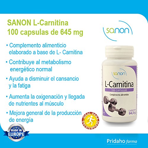 SANON L-Carnitina 100 cápsulas de 645 mg