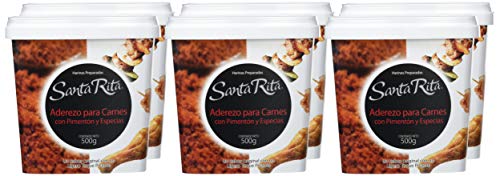 Santa Rita Aderezo para Carnes con Pimentón y Especias - 6 Paquetes de 500 gr - Total: 3000 gr