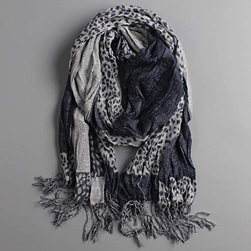 Saoye Fashion Maquillaje Cómodo Paquete Suave Succinato Borla Hombres Hombres Simple Y Mujeres Juntos Otoño Invierno Azul Bufanda Moda Fibra De Poliéster Superior (Color : Beige, Size : L)