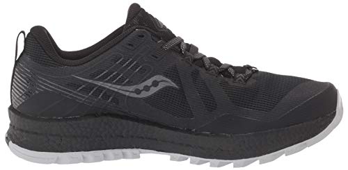 Saucony Xodus 10 Black, Zapatillas para Carreras de montaña para Hombre, Negro, 46.5 EU