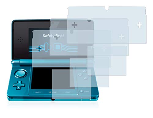 savvies Protector Pantalla Compatible con Nintendo 3DS (6 Unidades) Pelicula Ultra Transparente