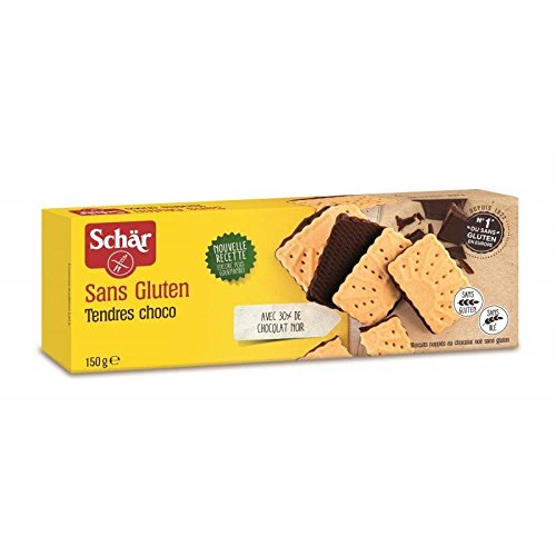 Schär - Bizcocho De Biscotti Con Sabor A Chocolate 150G - Biscotti Biscuit Néppé Chocolat Sans Gluten 150G - Precio Por Unidad - Entrega Rápida