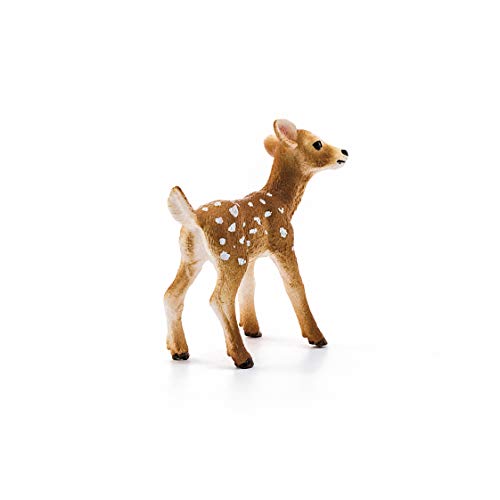 Schleich- Figura de Cervato de cola blanca, Colección Wild Life, 5.2 cm (14820)
