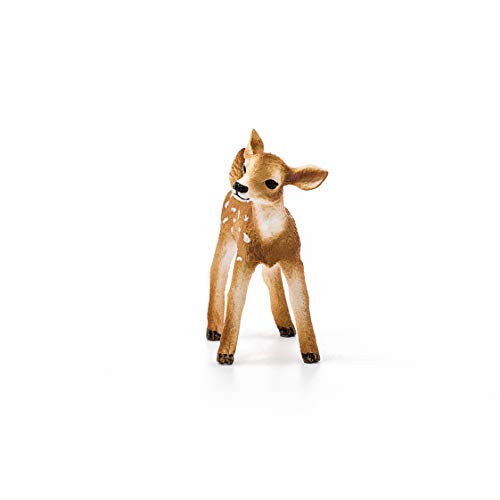 Schleich- Figura de Cervato de cola blanca, Colección Wild Life, 5.2 cm (14820)