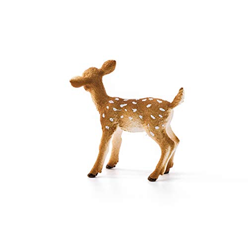 Schleich- Figura de Cervato de cola blanca, Colección Wild Life, 5.2 cm (14820)