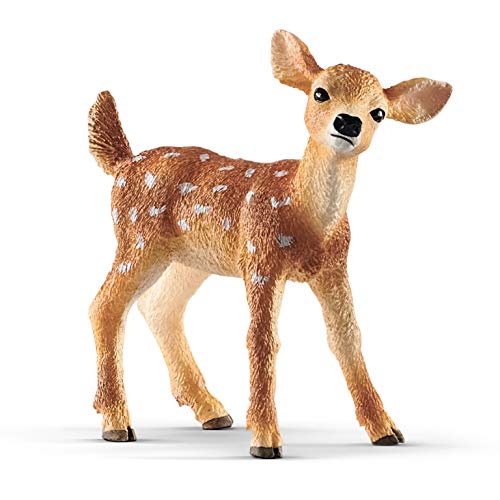Schleich- Figura de Cervato de cola blanca, Colección Wild Life, 5.2 cm (14820)