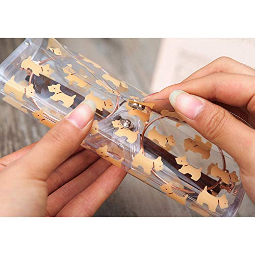 Schneespitze 4Pcs Estuche de Anteojos,Fundas de Gafas Portátiles Bolsa,Portátil Estuche de Gafas Estuche de Gafas para Gafas de Lectura Gafas de Sol Gafas Estuche