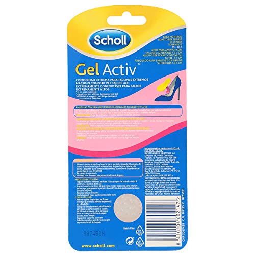 SCHOLL Gel activ plantillas para tacones muy altos talla 35-40.5