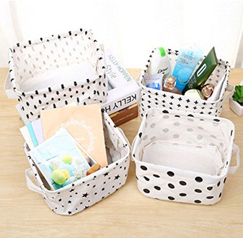 Scrox Venta Cesta de Almacenamiento de Cosméticos Papelería Ropa Juguetes Libros Cajas Almacenaje Caso Organizador Ayudarte a acomodar Mejor tu Ropa y artículos Diversos 20 * 17 * 12.5 cm