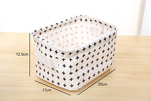 Scrox Venta Cesta de Almacenamiento de Cosméticos Papelería Ropa Juguetes Libros Cajas Almacenaje Caso Organizador Ayudarte a acomodar Mejor tu Ropa y artículos Diversos 20 * 17 * 12.5 cm