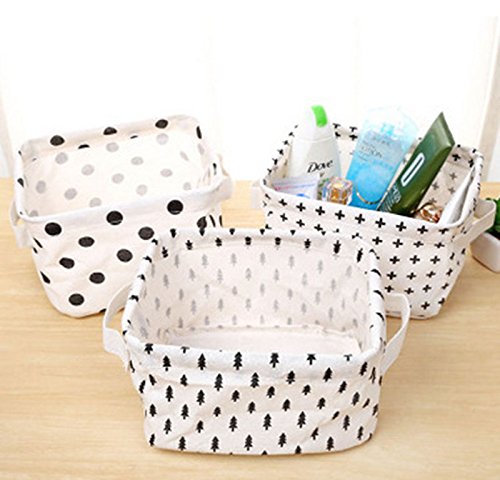 Scrox Venta Cesta de Almacenamiento de Cosméticos Papelería Ropa Juguetes Libros Cajas Almacenaje Caso Organizador Ayudarte a acomodar Mejor tu Ropa y artículos Diversos 20 * 17 * 12.5 cm
