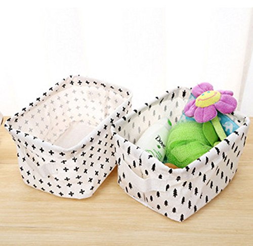 Scrox Venta Cesta de Almacenamiento de Cosméticos Papelería Ropa Juguetes Libros Cajas Almacenaje Caso Organizador Ayudarte a acomodar Mejor tu Ropa y artículos Diversos 20 * 17 * 12.5 cm