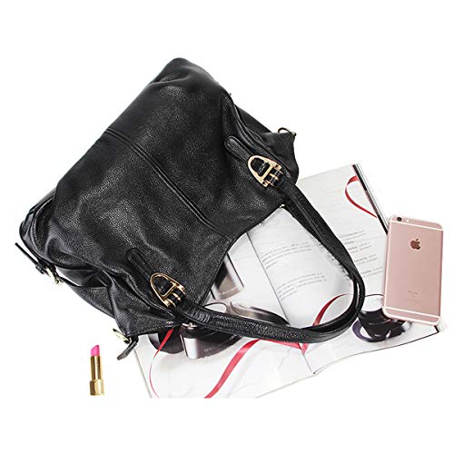 SDINAZ Bolsos de Mano Mujer Bolsos Bandolera Moda Cuero Piel autentica Suave Bolsos Totes Shoppers y Bolsos de Hombro