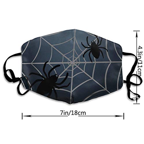 sdkjfg MediuHalloween Spider Web Comfortable Adjustable Halloween Scary Horror Skeleton Skull Facial Decorations For Women And Men Shiled00156