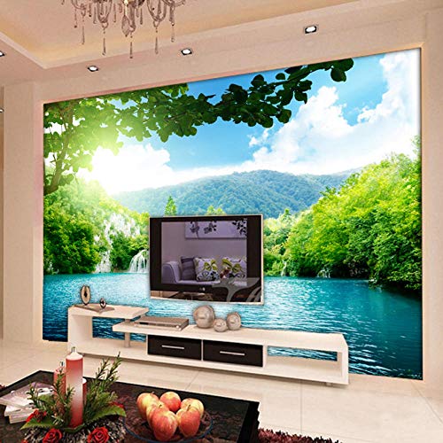Seamless 3d nature landscape mediterranean landscape custom mural wallpaper living room sofa wall painting tv fondo de pantalla papel pintado a papel pintado pared dormitorio autoadhesivo-350cm×256cm