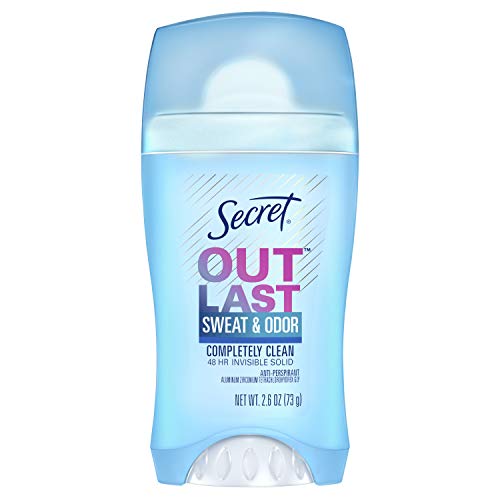 Secret Outlast Completely Clean Scent Women's Invisible Solid Antiperspirant & Deodorant 2.6 Oz by Secret