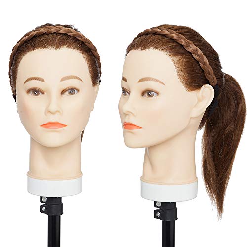 SEGO Diadema Trenza Elástica Mujer Pelo Sintético Se Ve Natural [Castaño Caoba Claro] Extensiones de Cabello Accesorios Braid Hair Headband (S-1.5cm)