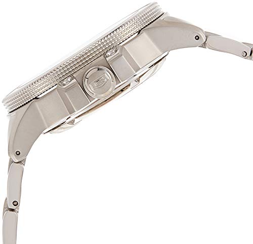 Seiko SKZ211K1 5 Diver's - Reloj para Hombre, automático, analógico, Esfera Negra, Correa de Acero Gris