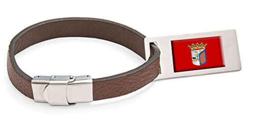 Select Gifts Etiqueta de Equipaje de cuero Bandera Salamanca Texto grabado de acero